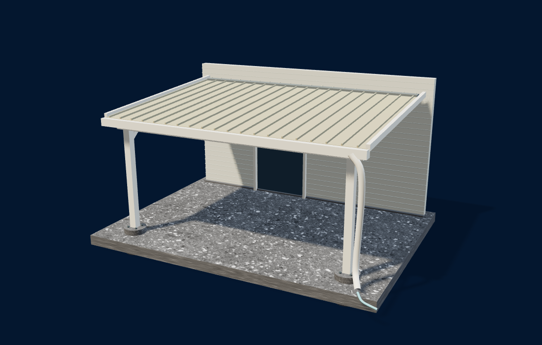 attached solid-roof patio cover