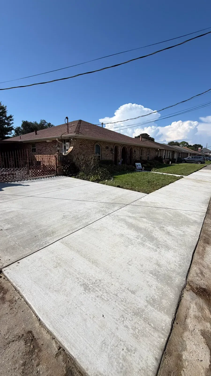 Completed SCS driveway and sidewalk replacement in Metairie